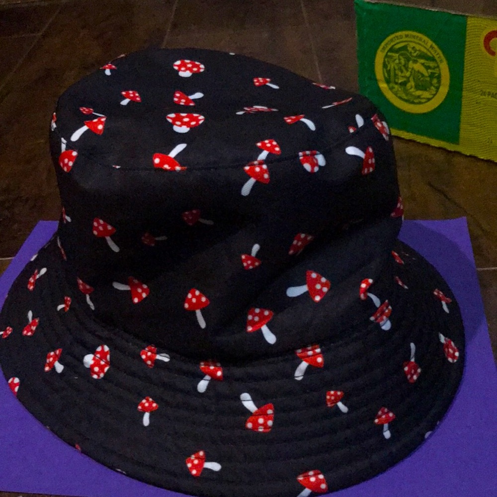 Double sided mushroom Bucket Hat